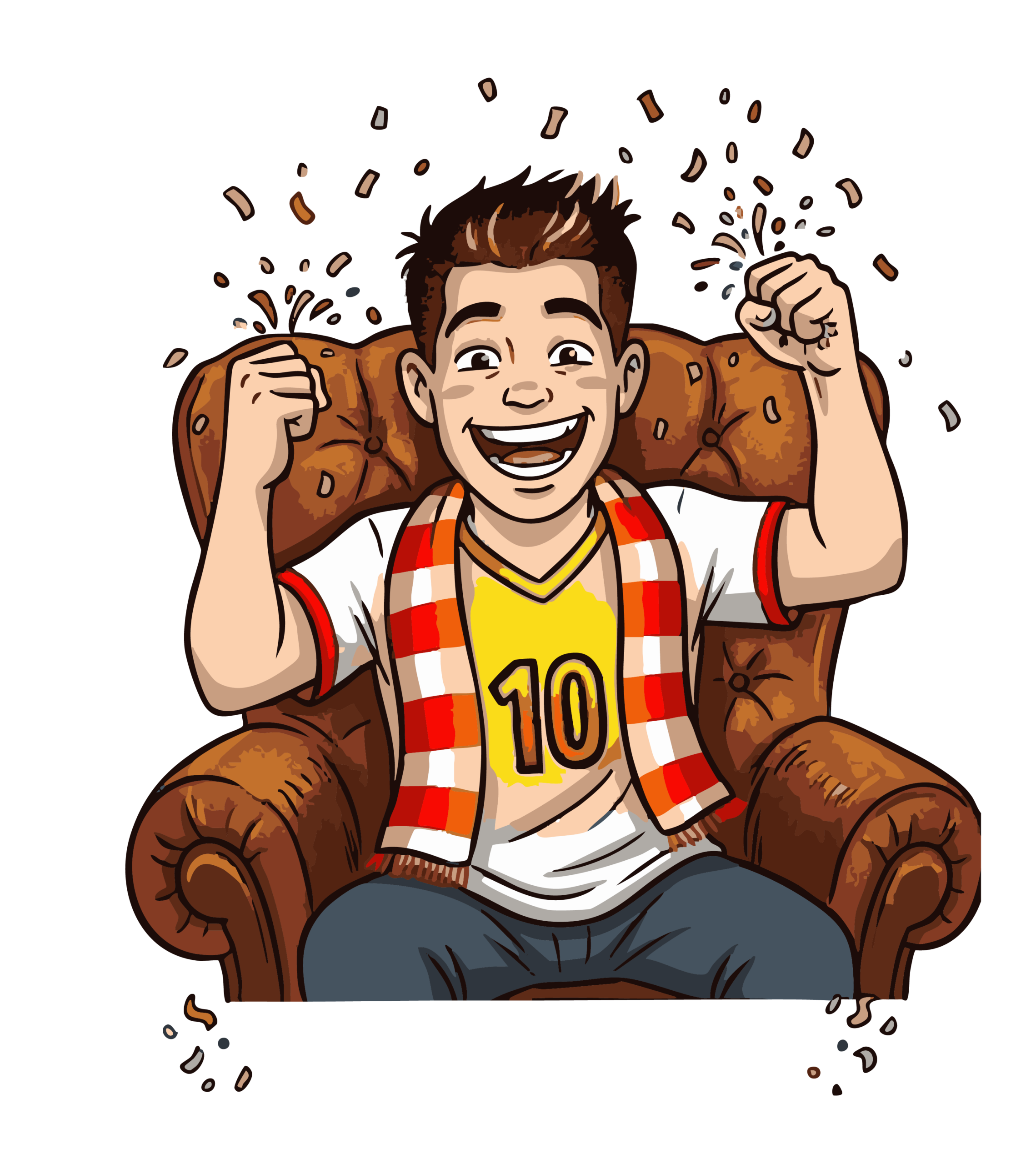 Hincha feliz